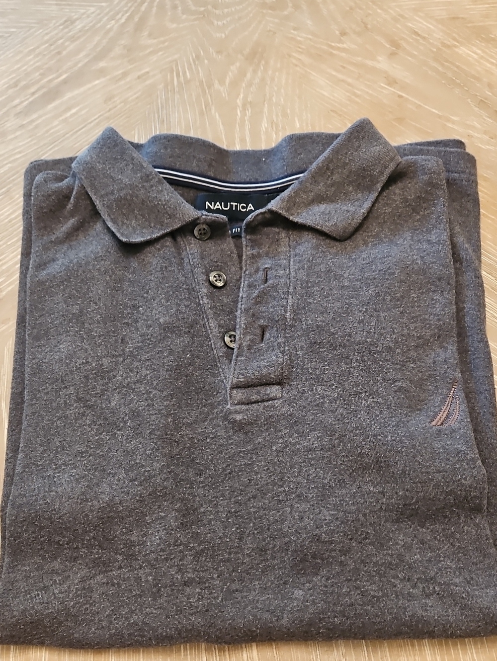 Nautica Men's Dark Charcoal Polo Shirt